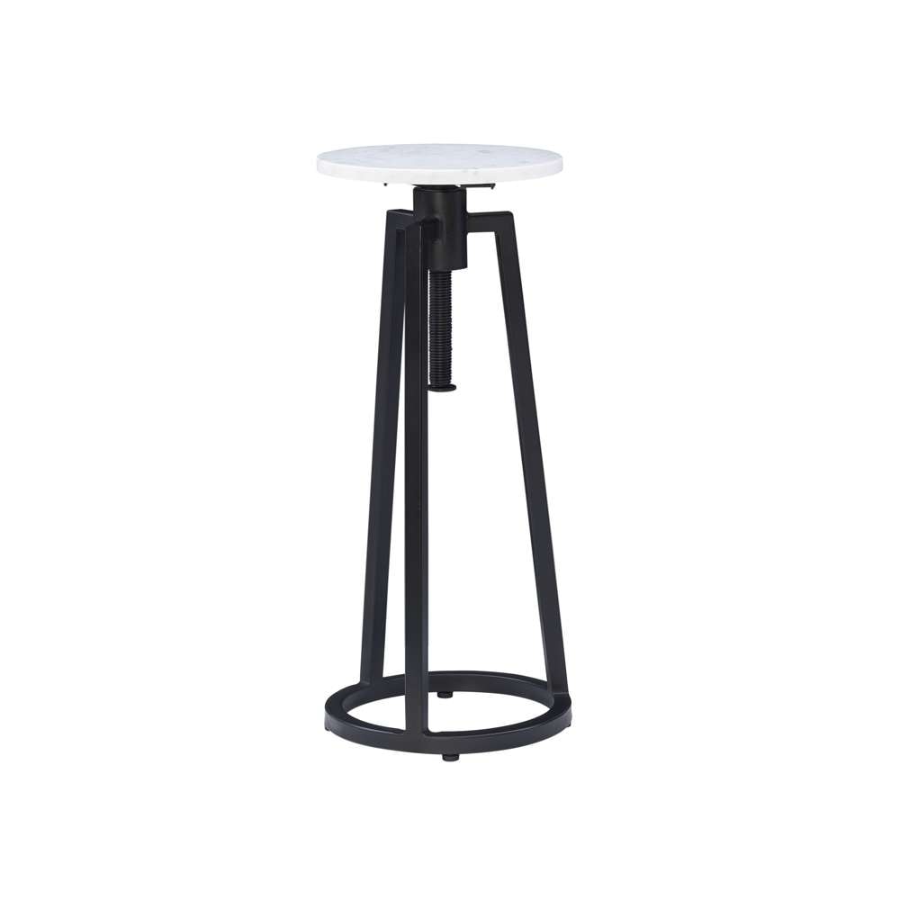 Powell Company - Shawna Adj Drink Table Black With White Marble - D1461A21B veiw 1
