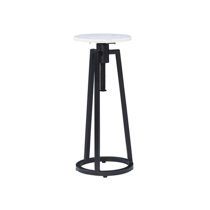 Powell Company - Shawna Adj Drink Table Black With White Marble - D1461A21B veiw 1
