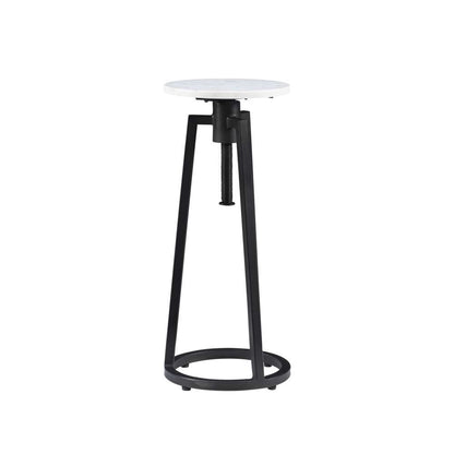 Powell Company - Shawna Adj Drink Table Black With White Marble - D1461A21B veiw 3