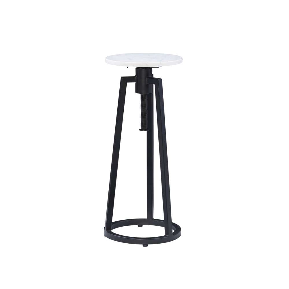 Powell Company - Shawna Adj Drink Table Black With White Marble - D1461A21B veiw 4
