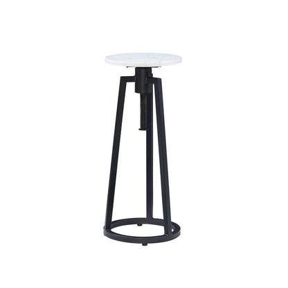 Powell Company - Shawna Adj Drink Table Black With White Marble - D1461A21B veiw 4