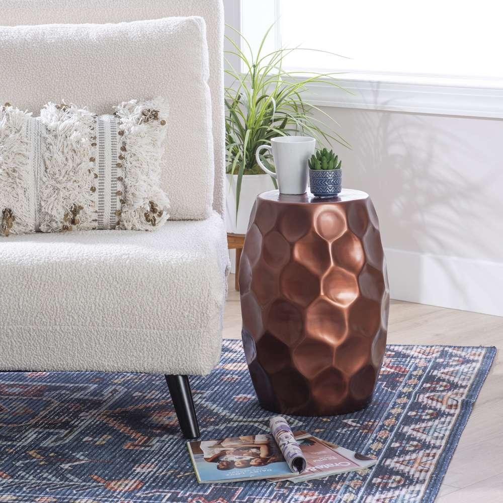 Powell Company - Soleil Side Table Antique Copper - D1459A21COP veiw 4