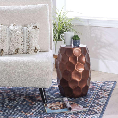 Powell Company - Soleil Side Table Antique Copper - D1459A21COP veiw 4