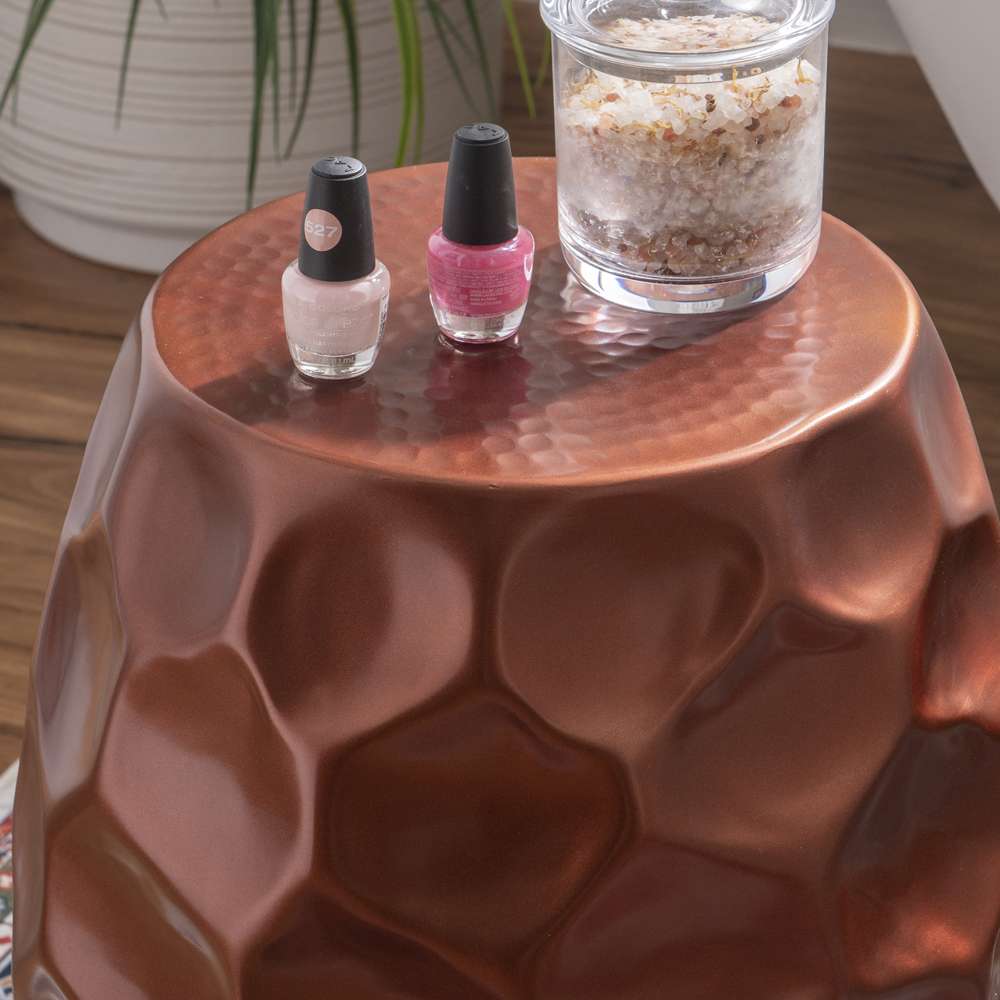 Powell Company - Soleil Side Table Antique Copper - D1459A21COP veiw 5