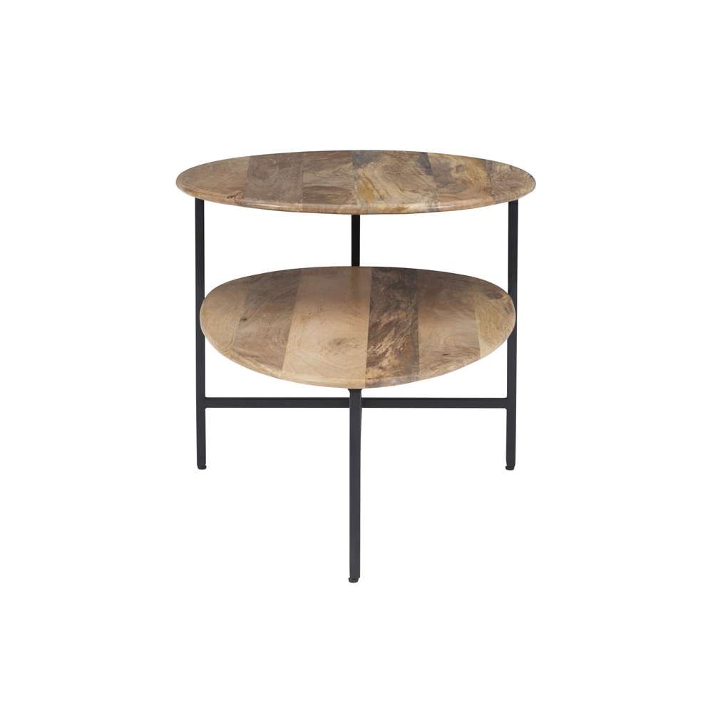 Powell Company - Tavin Two Tiered Coffee Table Natural Black - D1326A20CTNAT veiw 2