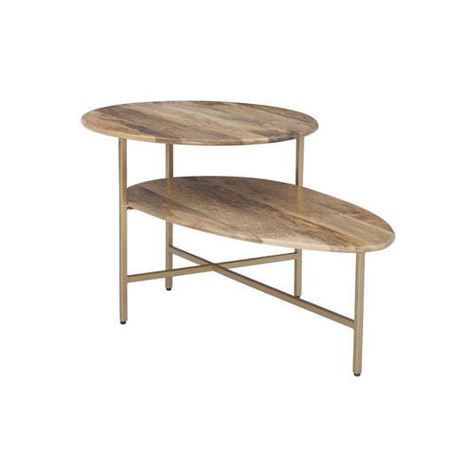 Powell Company - Tavin Two Tiered Coffee Table Natural Gold - D1326A20CTGN veiw 1