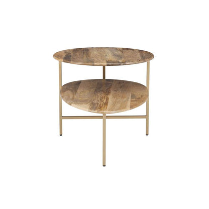 Powell Company - Tavin Two Tiered Coffee Table Natural Gold - D1326A20CTGN veiw 2