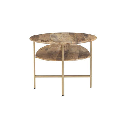 Powell Company - Tavin Two Tiered Coffee Table Natural Gold - D1326A20CTGN veiw 5