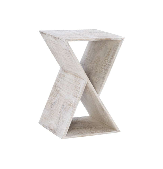 Powell Company - Trevor Triangle Side Table Whitewash - D1394A20W veiw 1