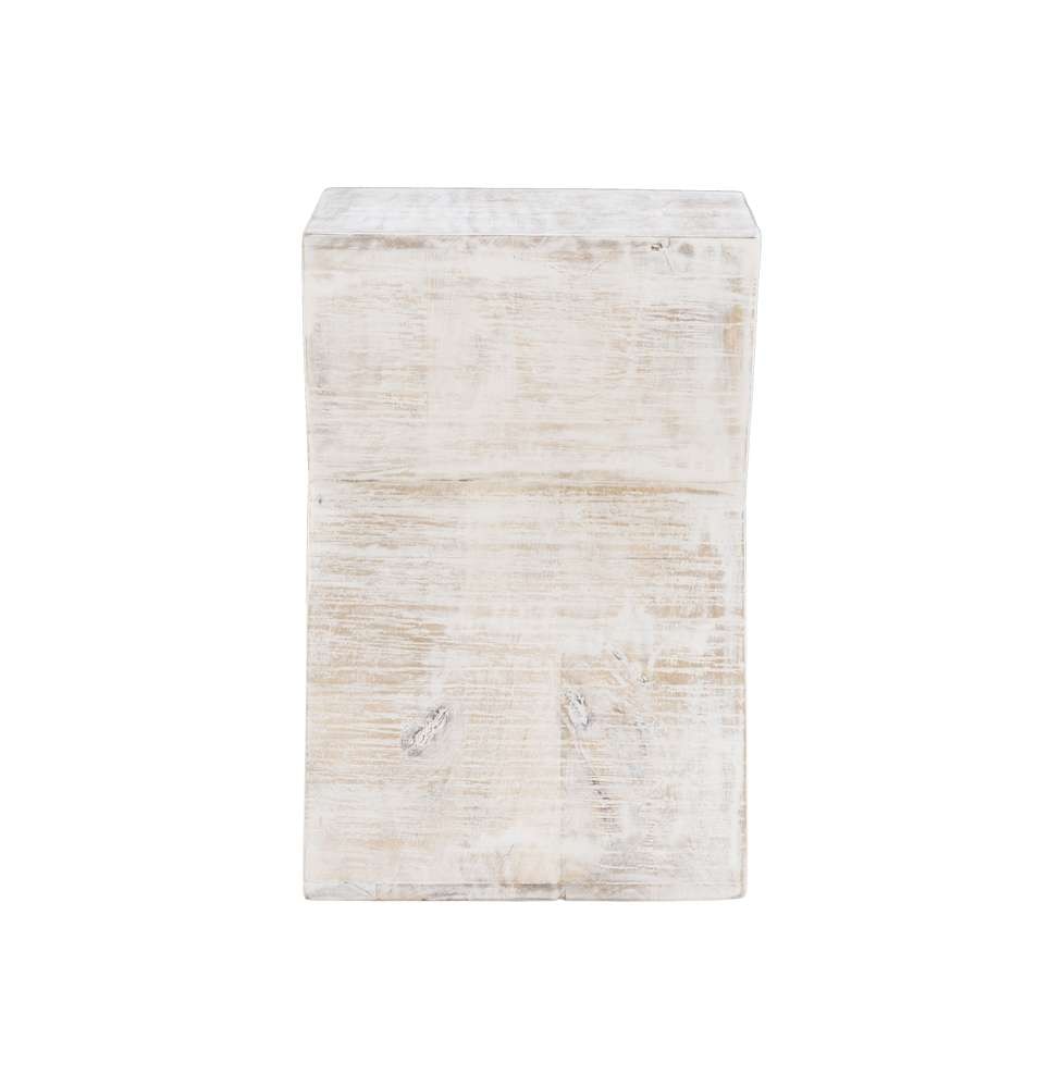 Powell Company - Trevor Triangle Side Table Whitewash - D1394A20W veiw 3