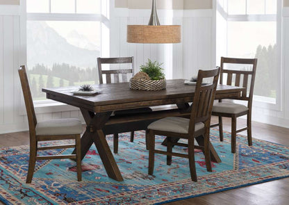 Powell Company - Turino Rustic Umber 5Pc Dining Set - D1248D19PC5B veiw 2