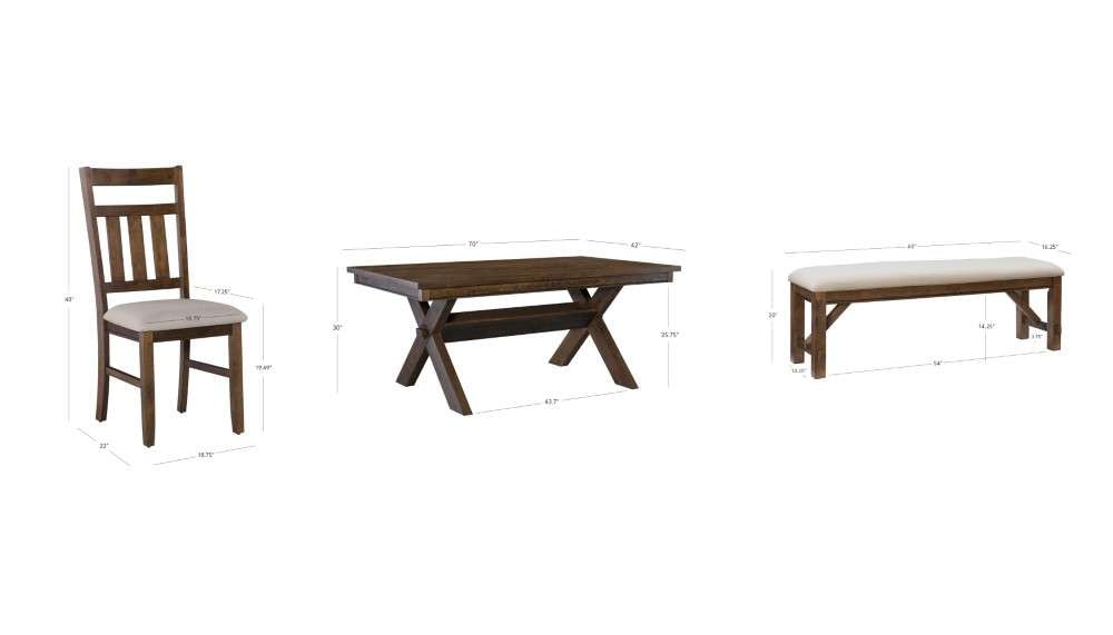 Powell Company - Turino Rustic Umber 6 Pc Dining Set - D1248D19PC6B veiw 4