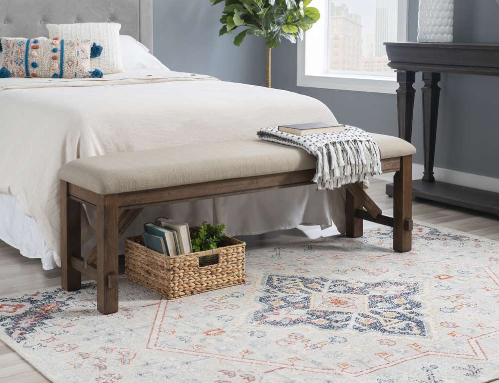 Powell Company - Turino Rustic Umber Bench - D1248D19BB veiw 6