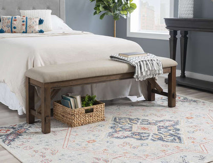 Powell Company - Turino Rustic Umber Bench - D1248D19BB veiw 6