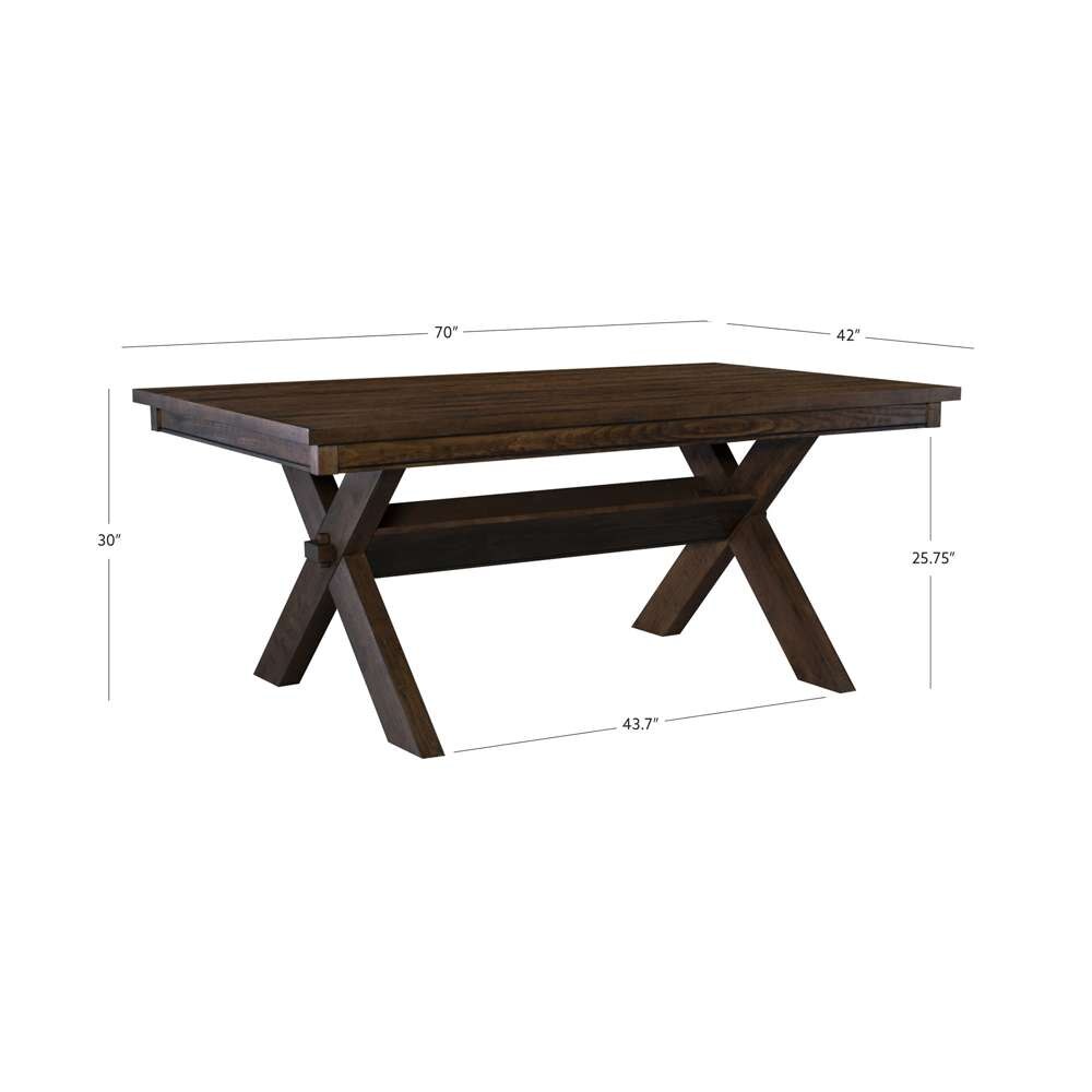 Powell Company - Turino Rustic Umber Dining Table - D1248D19DTB veiw 7