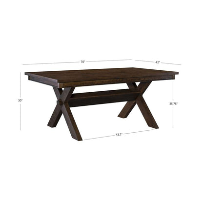 Powell Company - Turino Rustic Umber Dining Table - D1248D19DTB veiw 7