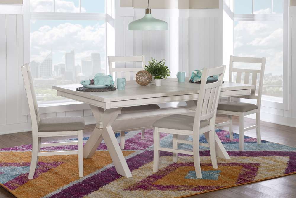 Powell Company - Turino Smokey White 5Pc Dining Set - D1249D19PC5W veiw 2