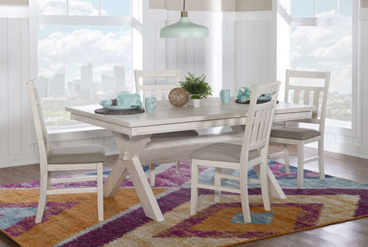 Powell Company - Turino Smokey White 5Pc Dining Set - D1249D19PC5W veiw 2