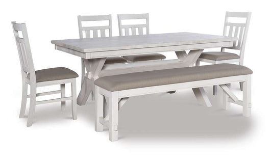 Powell Company - Turino Smokey White 6Pc Dining Set - D1249D19PC6W veiw 1