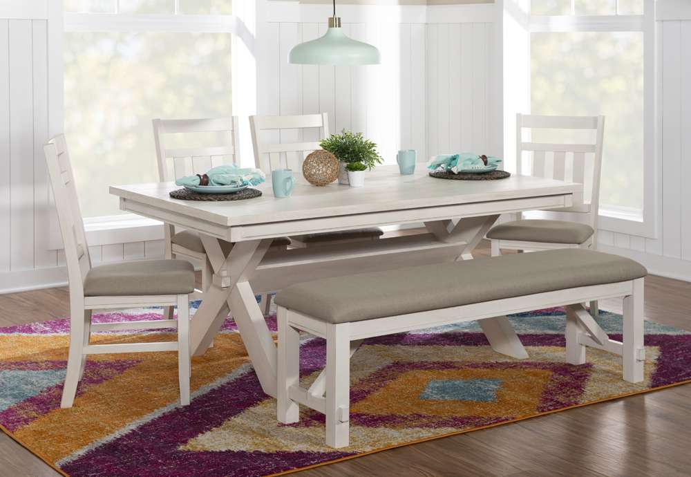 Powell Company - Turino Smokey White 6Pc Dining Set - D1249D19PC6W veiw 3