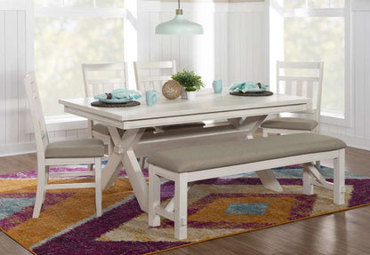 Powell Company - Turino Smokey White 6Pc Dining Set - D1249D19PC6W veiw 3