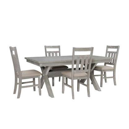 Powell Company - Turino Weathered Grey 5Pc Dining Set - 457-417M1 veiw 1
