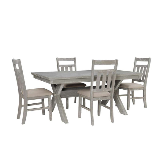 Powell Company - Turino Weathered Grey 5Pc Dining Set - 457-417M1 veiw 1
