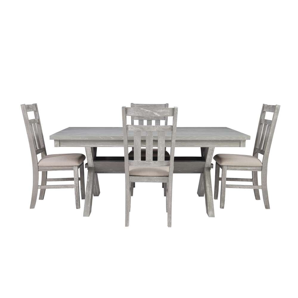 Powell Company - Turino Weathered Grey 5Pc Dining Set - 457-417M1 veiw 2