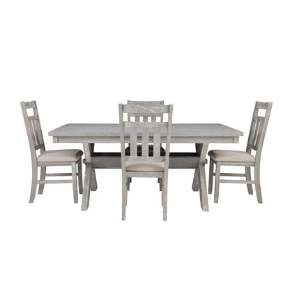 Powell Company - Turino Weathered Grey 5Pc Dining Set - 457-417M1 veiw 2