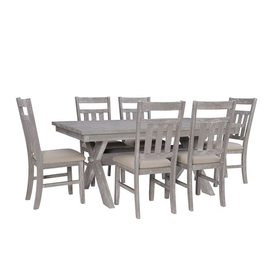 Powell Company - Turino Weathered Grey 7Pc Dining Set - 457-417M2 veiw 1