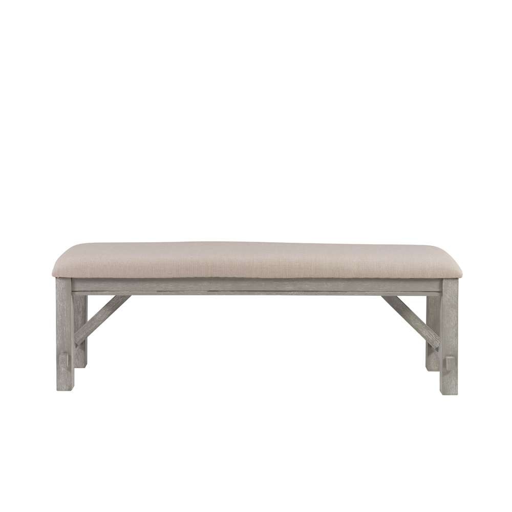 Powell Company - Turino Weathered Grey Dining Bench - 457-260B veiw 2