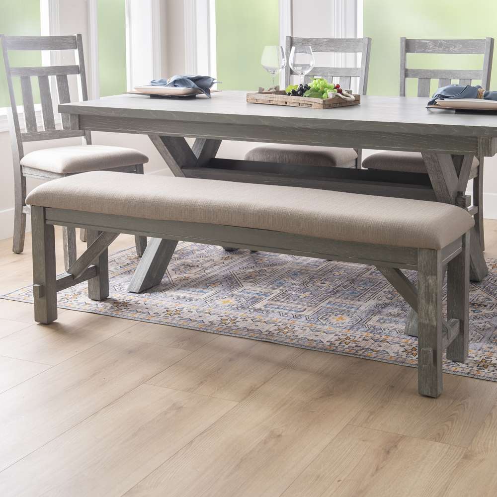 Powell Company - Turino Weathered Grey Dining Bench - 457-260B veiw 5