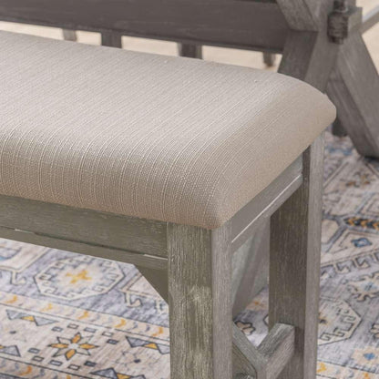 Powell Company - Turino Weathered Grey Dining Bench - 457-260B veiw 6