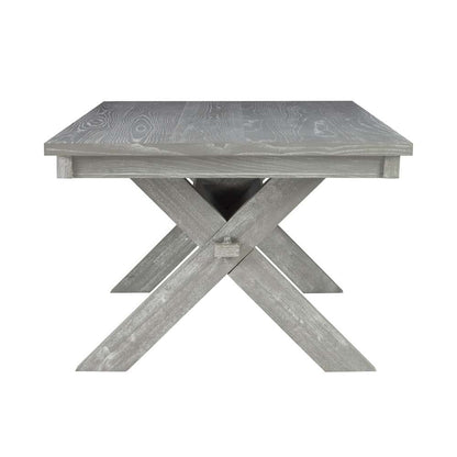 Powell Company - Turino Weathered Grey Rectangle Dining Table - 457-417B veiw 3