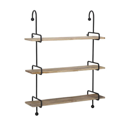 Powell Company - Wesleigh Wall Shelves Black Metal - D1414A21BL veiw 1