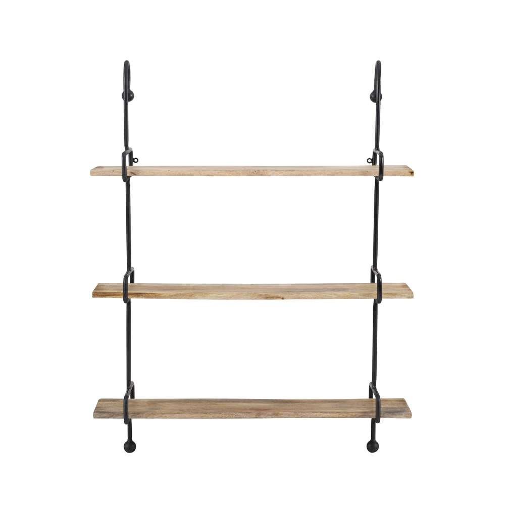 Powell Company - Wesleigh Wall Shelves Black Metal - D1414A21BL veiw 2