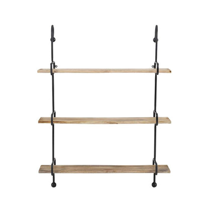 Powell Company - Wesleigh Wall Shelves Black Metal - D1414A21BL veiw 2