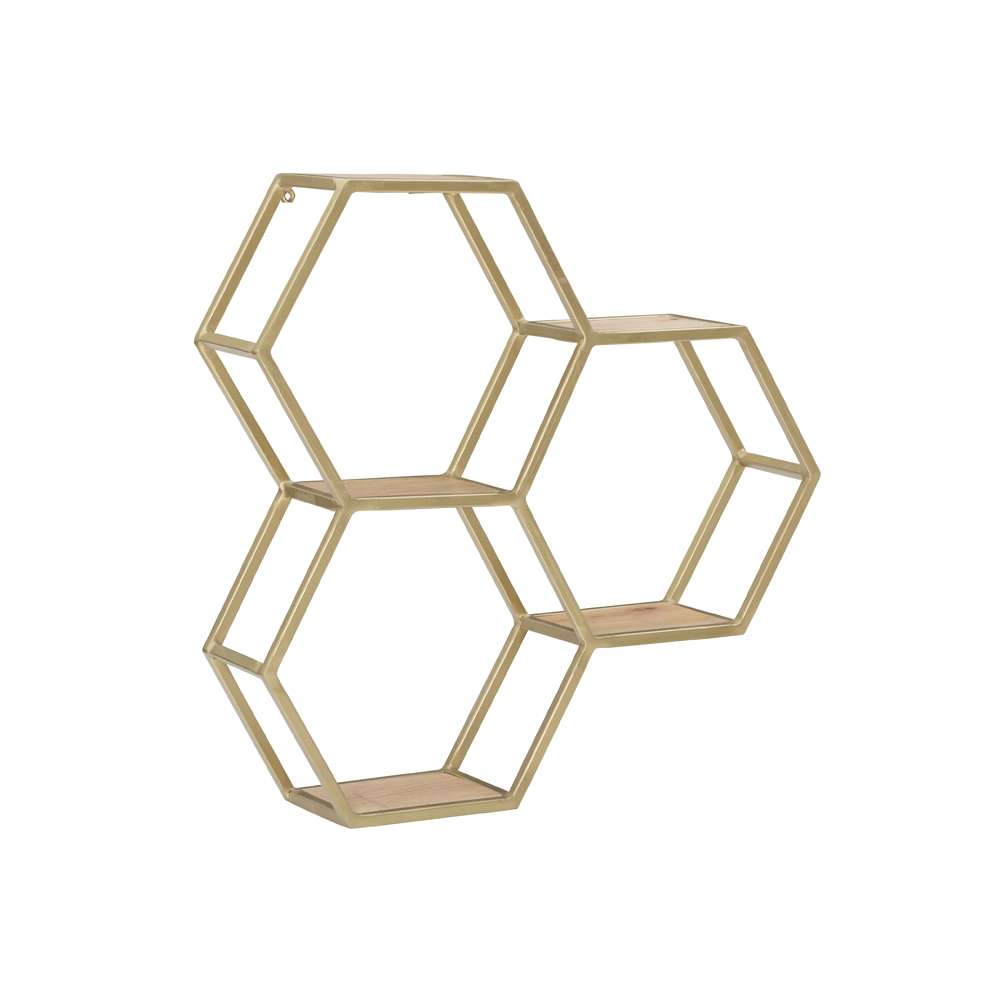 Powell Company - Westlynn Wall Shelves Gold Metal - D1412A21GLD veiw 1