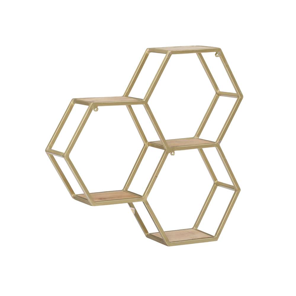 Powell Company - Westlynn Wall Shelves Gold Metal - D1412A21GLD veiw 4