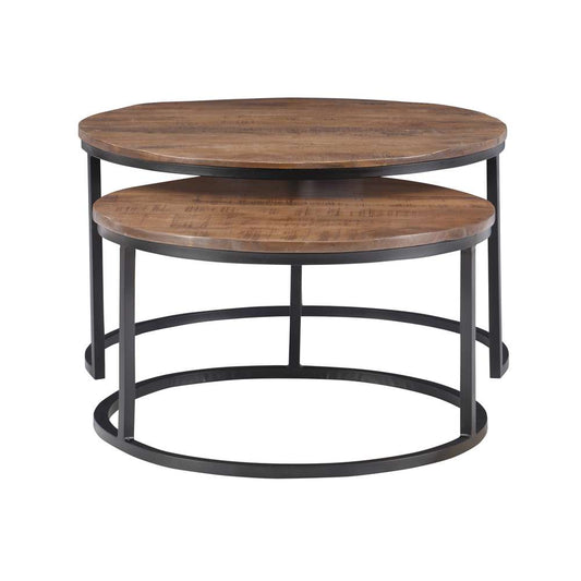 Powell Company - Weston Nesting Coffee Tables Brown - D1410A21BR veiw 2
