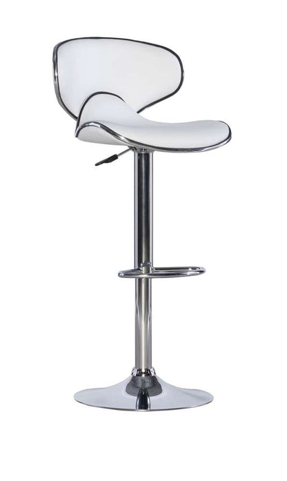 Powell Company - White Adjustable Barstool - 736-890 veiw 1