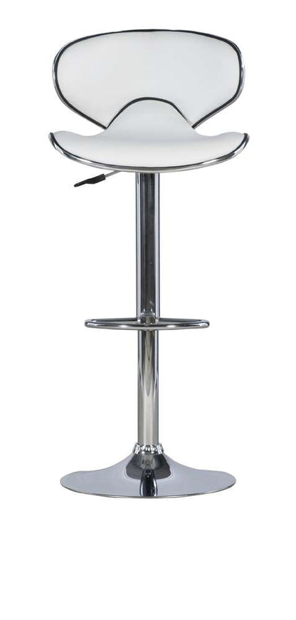 Powell Company - White Adjustable Barstool - 736-890 veiw 2