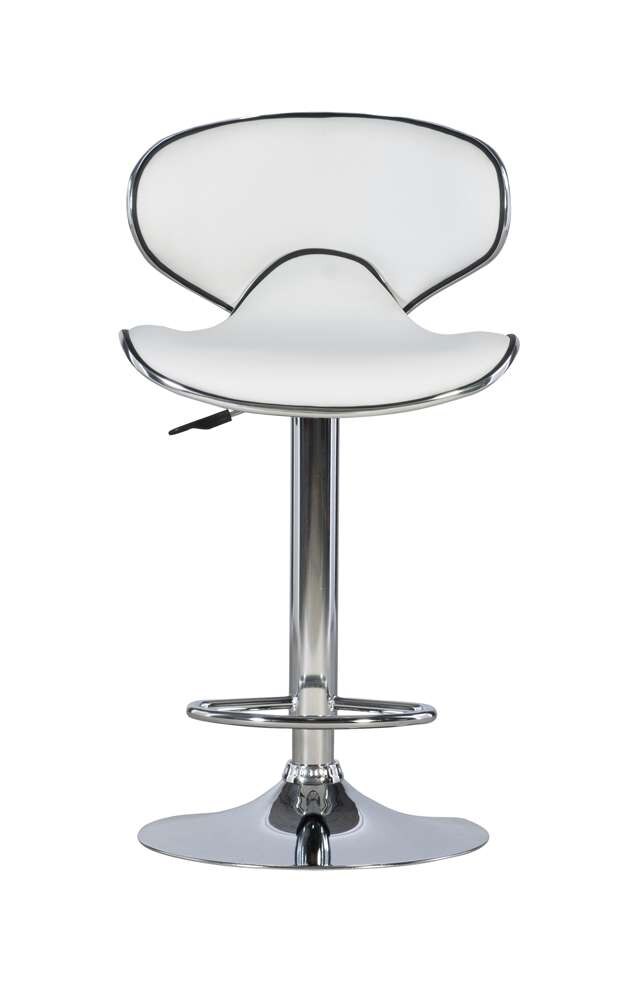 Powell Company - White Adjustable Barstool - 736-890 veiw 3