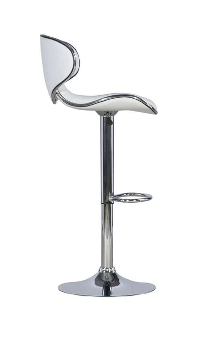 Powell Company - White Adjustable Barstool - 736-890 veiw 4