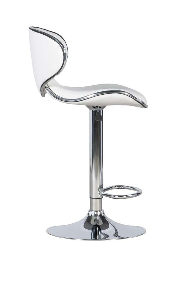 Powell Company - White Adjustable Barstool - 736-890 veiw 5