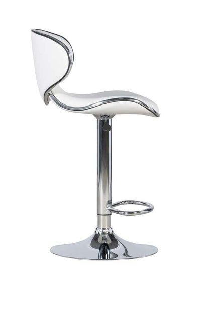Powell Company - White Adjustable Barstool - 736-890 veiw 5