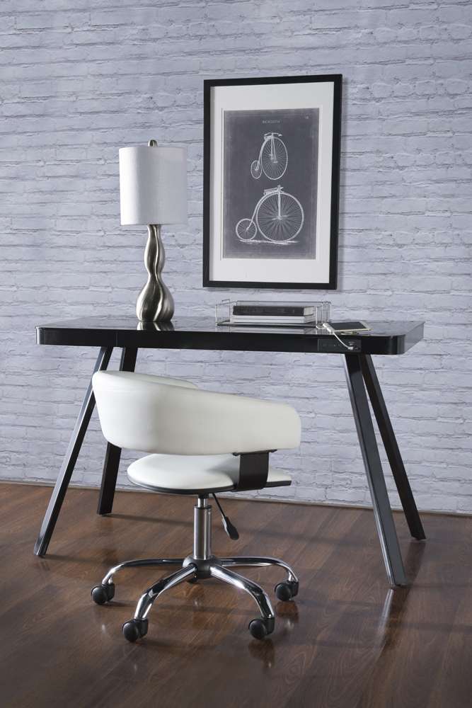 Powell Company - White Gas Lift Desk Chair - 14B2010W veiw 6