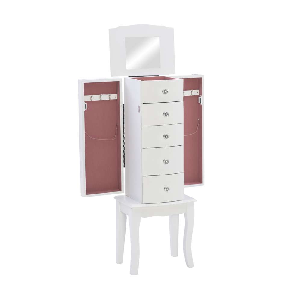 Powell Company - White Jewelry Armoire - 929-521 veiw 5