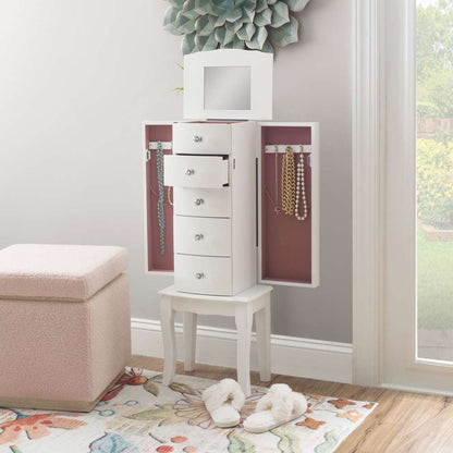 Powell Company - White Jewelry Armoire - 929-521 veiw 9