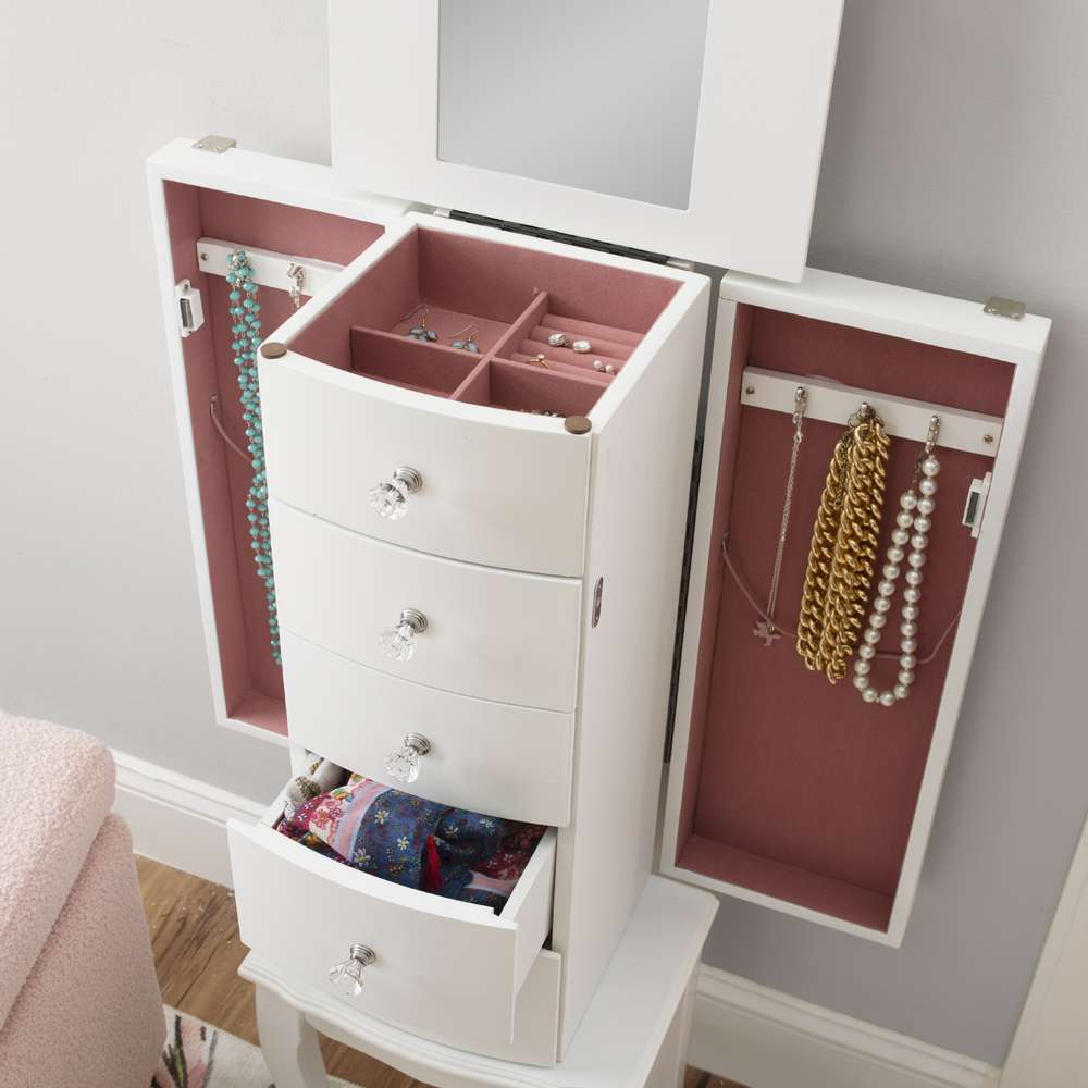Powell Company - White Jewelry Armoire - 929-521 veiw 10